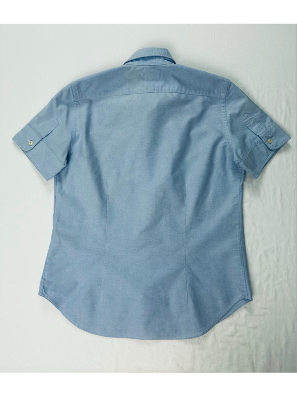 Vintage Ralph Lauren Sport Beagle Logo Oxford Shirt Women’s 6 Blue Hong Kong - Picture 5 of 14